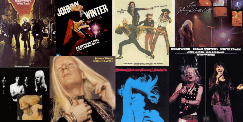 Johnny Winter & Edgar Winter alnum collage