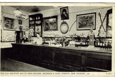 Old Absinthe Bar of New Orleans 1929 or 1939