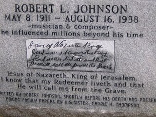 Inscription on Robert Johnson's Grave