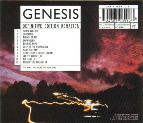 Genesis - and then there were tree - back