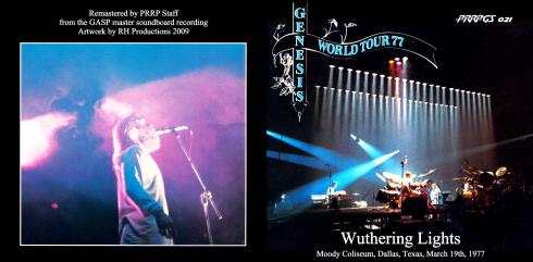 PRRPGS 021 Genesis 1977 03 19 Dallas Cover