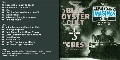 Blue Oyster Cult Sacramento 4-11-88