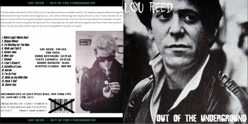 Lou Reed NYC 1973