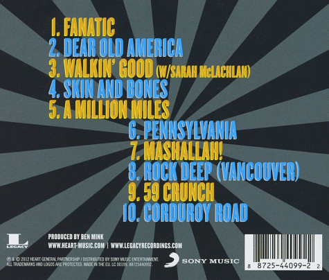 Heart - Fanatic  back cover