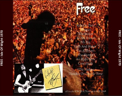 FREE -Isle Of Wight 1970 back cover