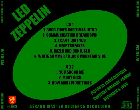 Led Zeppelin - Piston 70 - back