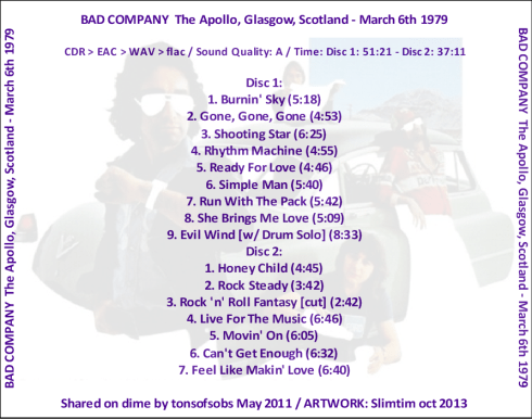 Bad Co Glasgow 6-3-1979 b