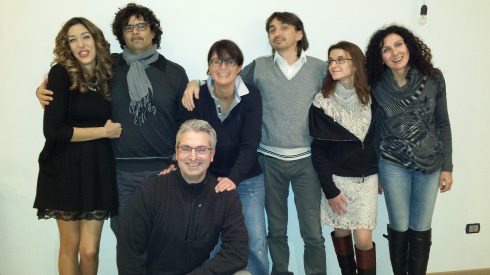 Factory Boys & Girls december 2013 - da sx a dx Cassy, Kerlo, Bob, Kerla, Tim, sarwooda, Doris