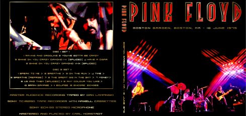 Pink Floyd 18-06-1975 - sleeve cover