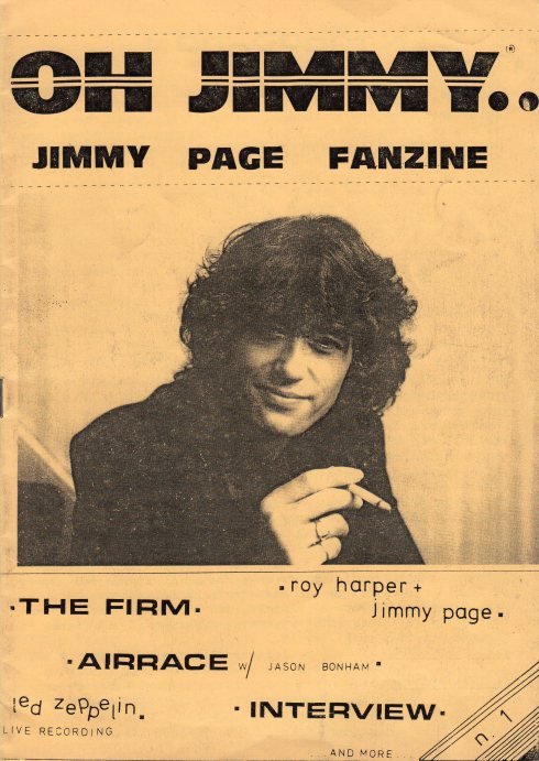 OH JIMMY - The Jimmy Page fanzine N 1     001