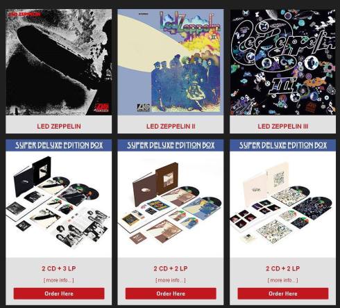 led zeppelin firs three deluxe editions