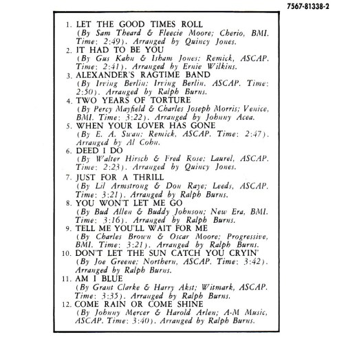 Ray Charles - The Genius Of Ray Charles - Inside (1-2)