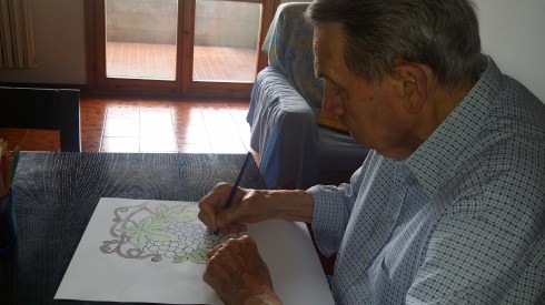 Brian all'opera (foto di TT)