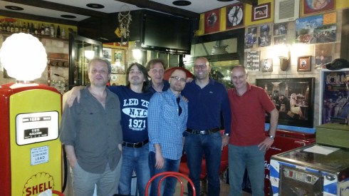 Illuminati del blues, da sx a dx: Picca, Tim. Liso, jaypee, Lorenzo Stevens, Francesco P.