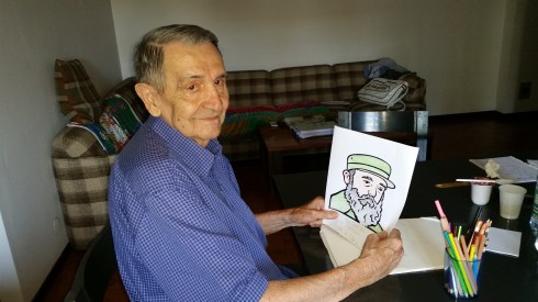 Brian colora il faccione di Fidel