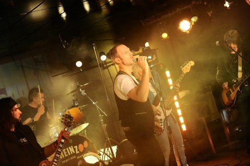 CATTIVA COMPAGNIA - Stones Cafè - Vignola (MO) 17-01-2014 (Foto Simon Neganti) - left to right: Lorenz/Lele/Pol/Saura/Tim