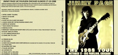Jimmy Page Chicago 17 oct 1988 artwork