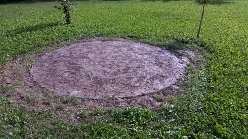 L'impronta dell'Ufo alla domus saurea - foto TT