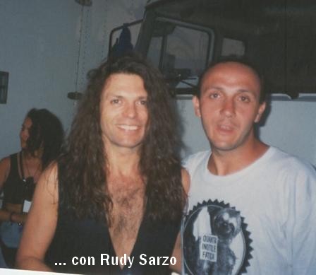 Gianni con Rudy Sarzo