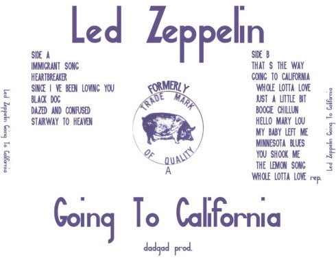 Led Zep Going To Ca Berkeley 14-9-1971 DADGAD productions 