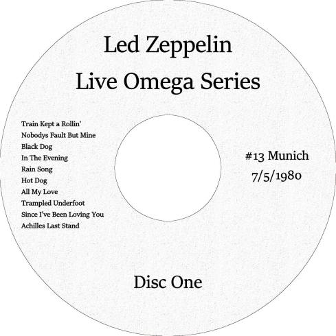 Led Zeppelin Live Omega 13 Munich 5 july 1980 Winston Remaster