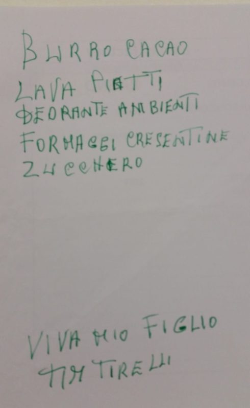 Lista della spesa di Brian - foto TT