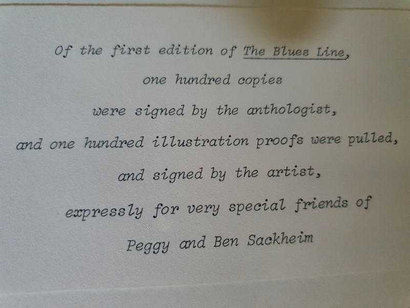 The Blues Line - book 1969