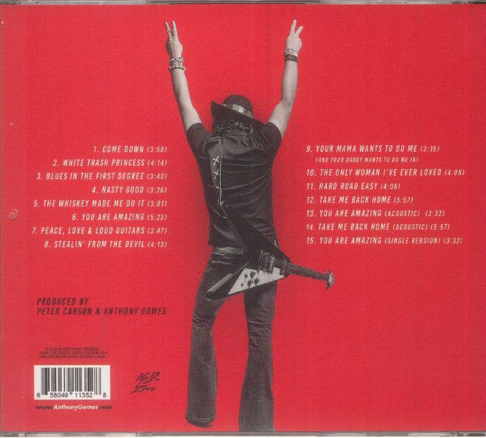 Anthony Gomes - Peace, Love &amp; Loud Guitars (2024 Remix) (2024) b