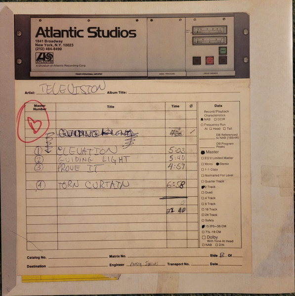 Television Marquee Moon - Rhino High Fidelity 2024 studio 2